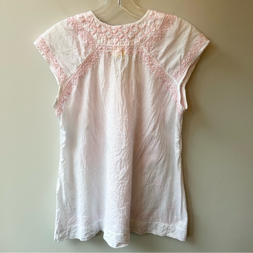 Roberta Roller Rabbit women’s embroidered cotton Faith tunic top - Picture 5 of 8